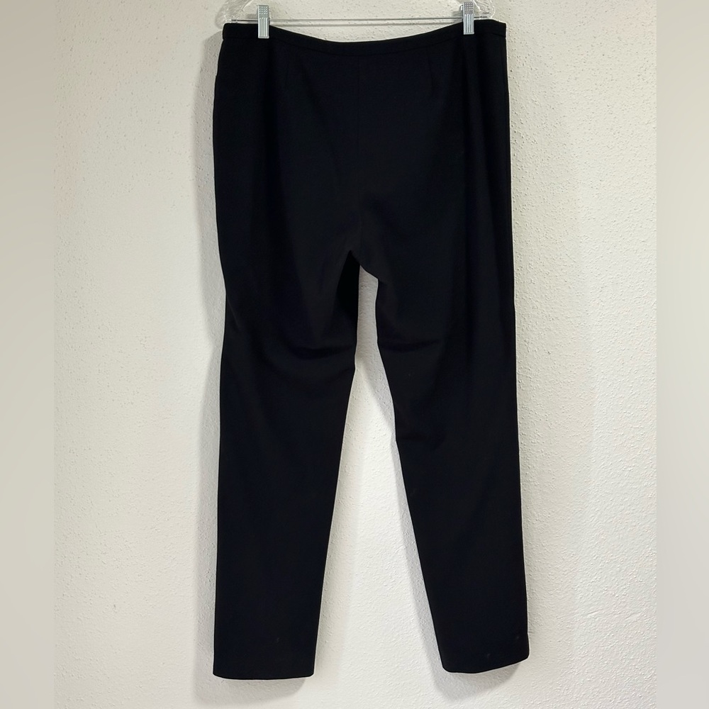 Calvin Klein Pants Womens 16 Black Traditional Fit Trousers Office Dress Pants.